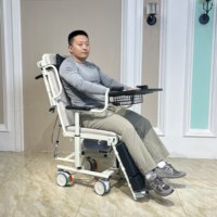 Vente directe d'usine d'équipements de soins à domicile, de réadaptation médicale, de chaise de transfert hydraulique avec toilettes, de haute qualité