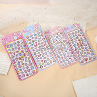 Autocollants en époxy 3D en gros, mini-autocollants animaux Kawaii en gelée, adaptés à la papeterie, aux coques de téléphone, aux fêtes, personnalisables