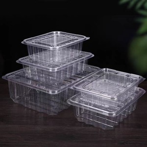 Caja de pastel transparente de alta definición, Material PET PP para exhibición de tienda de postres para Fideos, Sushi, hamburguesas, azúcar - Product Image 1