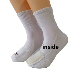 Wholesale Customize Cotton Running Athletic Shock Absorb Sew Padded Sport Socks