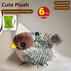 Juguete de pájaro simulado <span class=keywords><strong>el</strong></span>éctrico inteligente y duradero que gorjea y mueve para que gatos y perros jueguen y alivien <span class=keywords><strong>el</strong></span> aburrimiento - Product Image 6