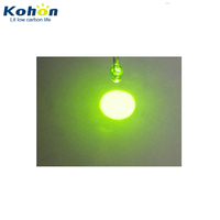 Diode LED verte émettrice à dessus rond diffus de 3mm avec bride