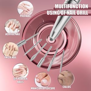 Pink <b>Nail</b> Drill Machine 35000RPM Electric File Professional Rechargeable Acrylic Gel Grinder Buffer Tools - Product Image 6