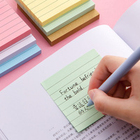 Bloc-notes adhésifs personnalisés pour le bureau, lignés et imprimés en couleur, bloc-notes pour étudiants, bloc-notes détachable, bloc-notes mémo