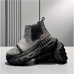 Zapatos casuales de alta calidad para hombres, tendencia de moda al aire libre, suela gruesa, botas cortas de motocicleta que aumentan la altura - Product Image 5