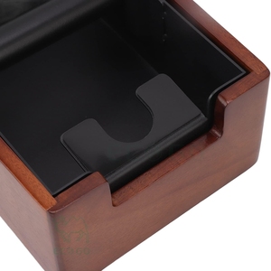 Caja de desecho de madera de acacia para café expreso con barra de golpeo extraíble, herramientas profesionales para barista para el hogar o cafetería - Product Image 6