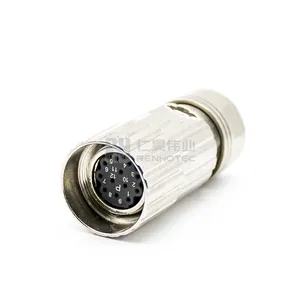 Female or Male M23 Encoder Connector Cable 12pin