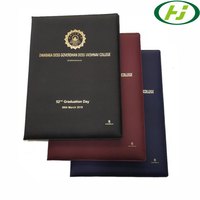 Carpeta de papel de estampación personalizada, soporte de Certificado de archivo A4/5