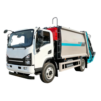 Camion à ordures compacteur à chargement arrière de 12 m³, poids total autorisé en ordre équilibré (PTO) 14 000 kg, véhicule compacteur de déchets pour l'assainissement municipal
