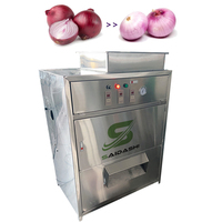 SAIDASHI Pneumatische Uienschilmachine Nul Schade Droge Type Witte Uienschiller Rode Ui Verwerkingsapparatuur 100kg/u