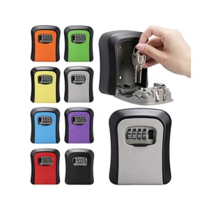 Wall Mounted 4 Digit Password Code Security No Key for Home Office Key Safe Secret Storage <b>Lock</b> <b>Box</b> - Product Image 1