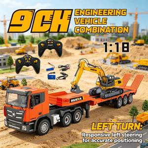 LK Toys HUINA 1:18 9CH Chariot élévateur télécommandé en alliage, excavatrice télécommandée, <span class=keywords><strong>camion</strong></span> <span class=keywords><strong>de</strong></span> construction RC - Product Image 2