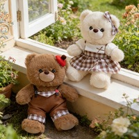 Nouvelle conception d'ours en peluche à habiller avec tenues amovibles, costumes d'animaux en peluche mignons, jouet doux à câliner pour enfants, cadeau