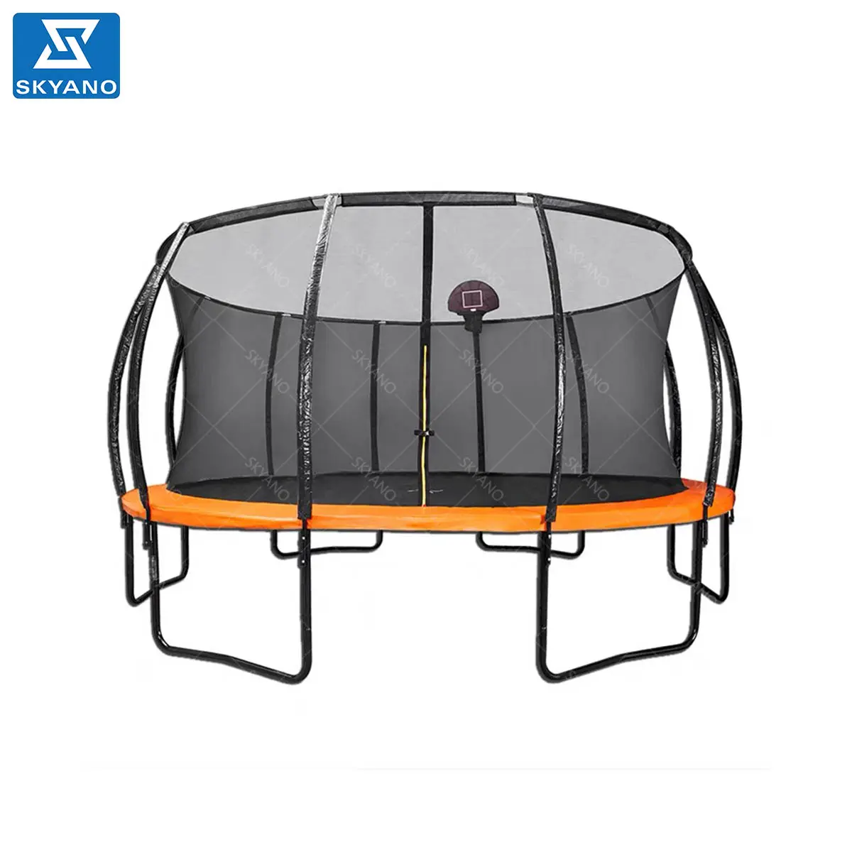 Fitness trampoline with guard net for children