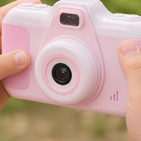 Appareil photo numérique à double objectif AI pour enfants, écran de 2,4 pouces, jouet photo pour enfants, cadeau d'anniversaire