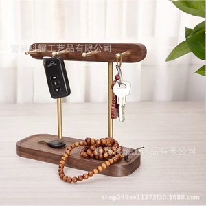 ที่แขวนกุญแจแบบสั่งทำพิเศษ ขนาด 20 ซม. x 22 ซม.  ที่เก็บของบนโต๊ะทำงานทำจากไม้  อเนกประสงค์ แบบตั้งพื้น - Product Image 5