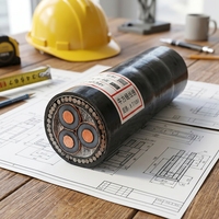 Câble d'alimentation en cuivre blindé Huaqi personnalisable 8,7/10 kV 3x95 mm, isolé XLPE, pour la construction et l'exploitation minière, modèle WD-MYJY43 SWA