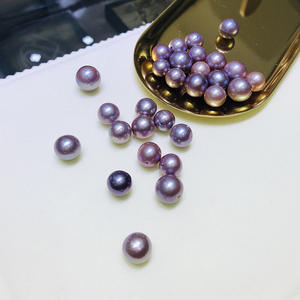 Perlas de Agua Dulce al por Mayor, 7-8 mm, AAAA, Redondas y Planas, Semiporosas, Cuentas con Incrustaciones de Perlas, Fabricante - Product Image 2