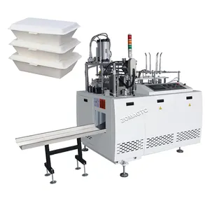 Automatic Paper Food Box Container Tray Forming Machine Fast Food Box Production Line Take Away Food Box Making Machine