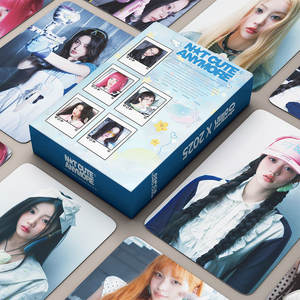 Vente en gros de 55 pièces/boîte de cartes photo d'album Kpop ILLIT NOT CUTE ANYMORE, cartes Lomo SUPER REAL ME - Product Image 1