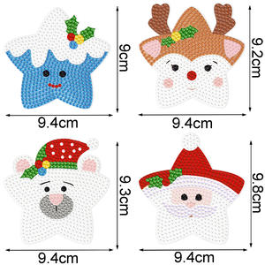 Noël rétractable infirmière Badge bobine Clip 5D diamant peinture Kits, étudiants médecin ID porte-carte bricolage diamant Art ornement - Product Image 5