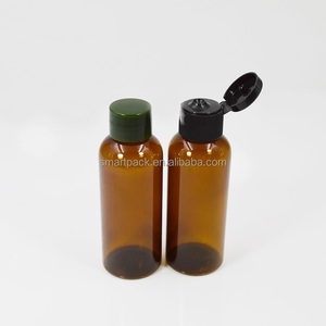 Petite bouteille en plastique ambre Offre Spéciale Mini bouteille de shampoing d'hôtel avec bouchon rabattable 60ml 2oz - Product Image 1