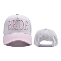 Gorra de Boda con Bordado 3D, Gorra de Novia de 5 Paneles, Gorra de Béisbol para Despedida de Soltera, Logotipo Personalizado, Algodón Ajustable, Unisex