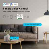 1/2/3 Gang 10A DIY Tuya Wifi Zigbee Smart Wall Light Module de commutateur de télécommande Relais Home Automotion Google Alexa Voice