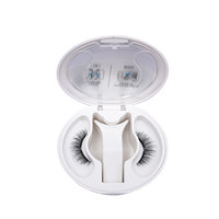 Faux cils magnétiques réutilisables 3D CC Modèle XY019 en poils de vison doux et légers, cheveux raides