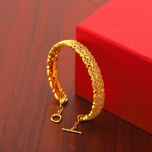 JXX JSZ-Z53 Brazalete Ajustable de Alta Calidad Chapado en Oro de 24K con Circonitas para Bebé, Brazalete Moderno - Product Image 1