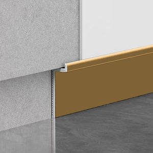 <span class=keywords><strong>Plinthe</strong></span> murale décorative en aluminium anodisé brossé, profilé à joint invisible, style minimaliste moderne - Product Image 2