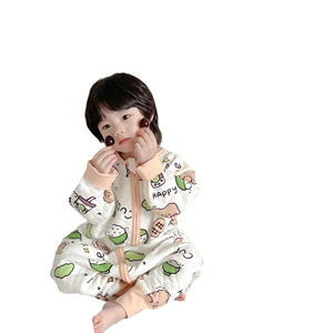 Nouveaux sacs de couchage en polaire sans couture pour enfants, style <span class=keywords><strong>hiver</strong></span>, couverture épaisse anti-gigotement, pyjama une pièce à <span class=keywords><strong>jambes</strong></span> séparées - Product Image 1