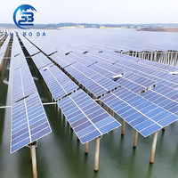 Système de montage de pêche solaire de conception personnalisée Offre Spéciale l'intégration PV de lumière de pêche durable complémentaire photovoltaïque
