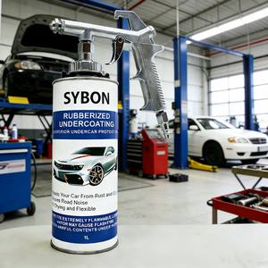 Peinture de châssis automobile de qualité supérieure, insonorisante et antirouille, forte couverture, peinture de retouche automobile noire, populaire aux États-Unis - Product Image 1