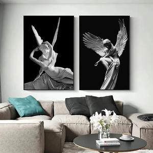 Póster de Lienzo con Escultura de David de la Mitología <span class=keywords><strong>Griega</strong></span> en Blanco y Negro, <span class=keywords><strong>Pintura</strong></span> Clásica para Decoración de Paredes, Diseño Art Deco, Decoración del Hogar - Product Image 3