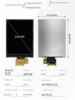 Modul LCD TFT BOE 2 Inci 240*320 12pin Antarmuka SPI Layar LCD Warna HD IPS Driver ST7789 Lampu Latar LED WSD