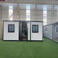 Maison conteneur modulaire préfabriquée en acier portable 20FT 30FT 40FT extensible et pliable 2 3 4 5 chambres pour usage extérieur