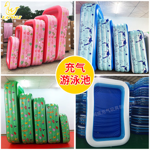 Piscine gonflable Lowj 100-500 kg pour usage familial en extérieur, PVC épaissi pour jeux aquatiques - Product Image 4