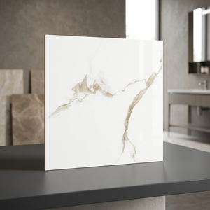 Carreaux de sol en céramique numérique mate 40x40cm, aspect pierre, porcelaine, pour salle de bain et salon, design élégant - Product Image 2