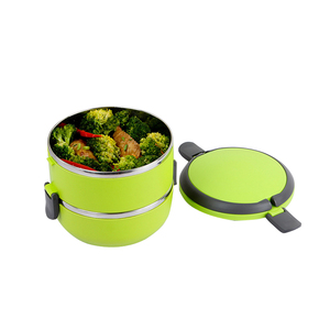 Custom Logo Stainless Steel Bento Insulated Thermos 2 Layer Stainless Steel Lunch Box