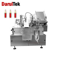 Machine de fabrication d'ampoules en verre pour flacon de remplissage de liquide à 2 têtes de 1 à 2 ml Machine de remplissage et de scellage de bouteilles de petites ampoules de parfum