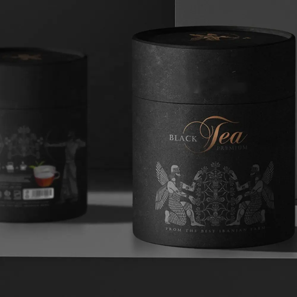 Scatola di carta personalizzata tubo tondo carta cilindro del tè candela scatola di imballaggio tubo cilindro pacchetto vino