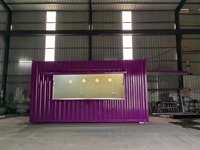 Conteneur mobile préfabriqué de 20 pieds pour restaurant, kiosque de restauration rapide, mini-conteneur d'expédition pour café-restaurant en vente