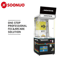 Distributeur automatique de jeux d'arcade à griffes pour enfants avec écran LCD, mini-jeux interactifs, affichage publicitaire, lecteur de cartes métallique et fonctionnement à pièces