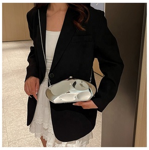 Bolso <span class=keywords><strong>de</strong></span> Mano <span class=keywords><strong>de</strong></span> Acrílico Moderno, Bolso <span class=keywords><strong>de</strong></span> Mano Dorado Único para Mujer, Bolsos <span class=keywords><strong>con</strong></span> Asa <span class=keywords><strong>de</strong></span> Perlas, Bolso <span class=keywords><strong>de</strong></span> Mano Pequeño Brillante, Bolsos Metálicos Brillantes para Mujer - Product Image 5