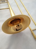 Weifang Rebon Tuning Bb/F Key Slide Plated Gold Tenor Trombone