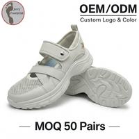 Sandales de sport légères et respirantes en maille pour femmes, plateforme, semelle épaisse, été, OEM ODM, logo personnalisé, marche en extérieur, faible MOQ 50 paires