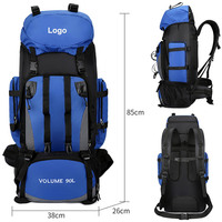 Sac à dos antivol étanche 90L avec fermeture à boucle, sac de rangement extérieur pour l'alpinisme, le camping et la randonnée