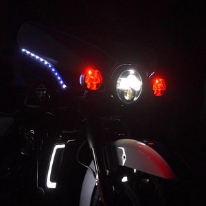 Faro LED de Repuesto para Motocicleta JPAD de la Mejor Calidad, Pantalla LED, Luz Blanca/Amarilla, 200W, 7 Lentes, 1 Año de Garantía - Product Image 2