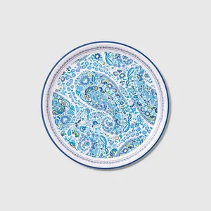 ชุดจานลายดอกไม้ DAMAI สำหรับงานเลี้ยงน้ำชา ชุดภาชนะใช้แล้วทิ้งสำหรับงานแต่งงาน งานวันเกิด ชุดช้อนส้อมสีทอง - Product Image 6